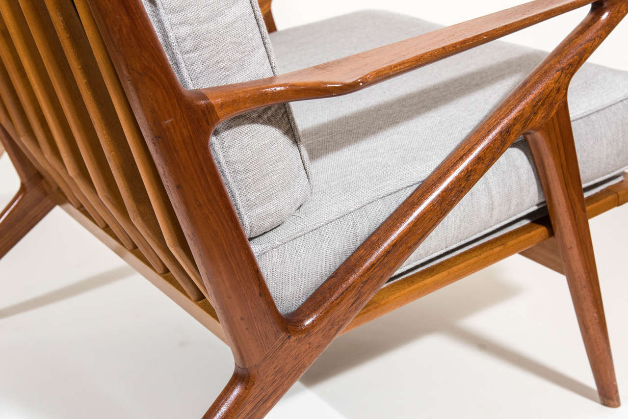 Pair of Danish Modern Selig "Z" Chairs by Poul Jensen at 1stDibs